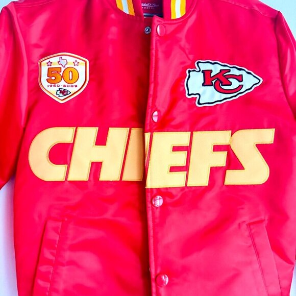 Kansas City Chiefs Red Nylon Bomber Jacket S - Picture 3 of 8